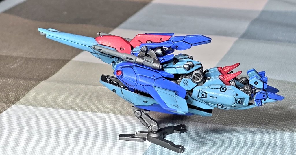 clark_loran's tweet photo. 自分にとって、リガズィのBWS形態が見慣れています。戦闘機の外見の中にガンダムタイプ顔をちらっと見え、ゼータのウェイブライダーより力強さを感じています。

#アーティファクト https://t.co/6HMUH5oCnG