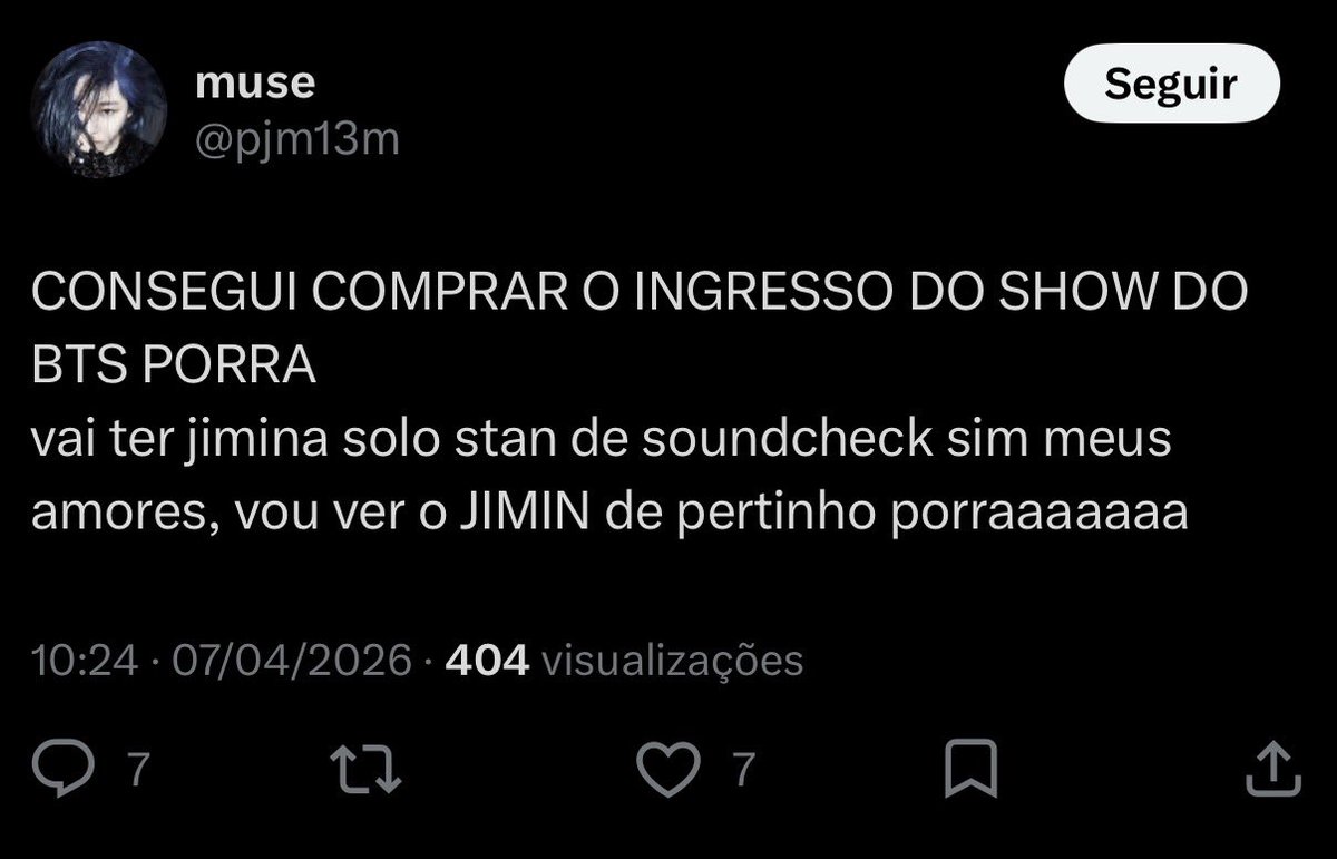 lina VAI VER O BTS 🪭 tweet media