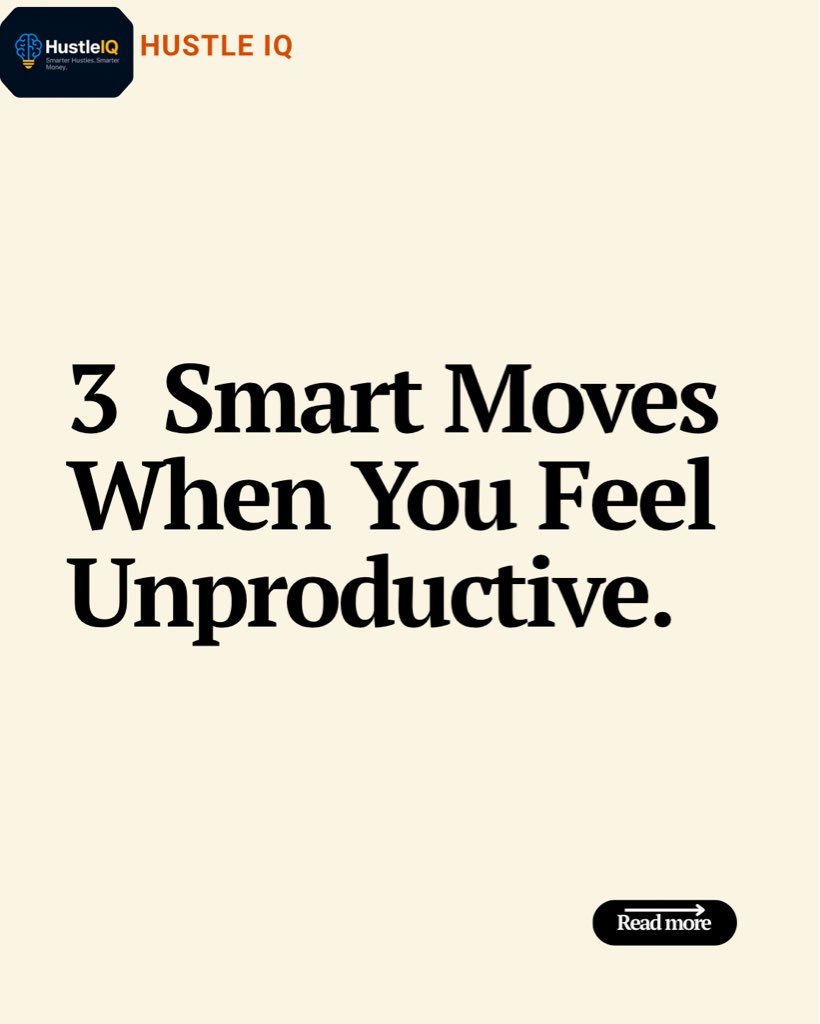 oluwa_damilola8's tweet image. 3 Smart Moves When You Feel Unproductive ⚡

1️⃣ Step back and reset your mind.
2️⃣ Focus on one simple task.
3️⃣ Build momentum with small wins.

👉 Invest in yourself before expecting investors.
Follow @HustleIQ for hustle wisdom 
#HustleIQ #AfternoonReset #StayProductive #Small