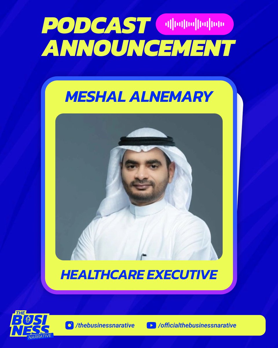 theBusiness50's tweet photo. Being a doctor isn’t just about medicine anymore.

In this episode, @meshalalnemariy shares his journey from the operating room to the boardroom—and why modern healthcare demands more than clinical skills.

Podcast drops tomorrow.

#Healthcare #Leadership #innovation  #business https://t.co/kHfHQVcti4