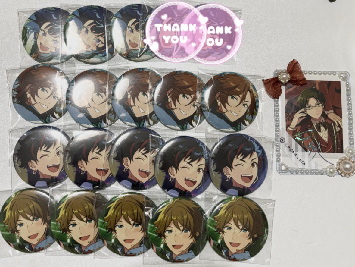 cocoa_o12's tweet photo. 【交換 譲渡】あんスタ コレクション缶バッジ　コレ缶　2025 Dec. idol

譲：画像参照or定価+送料

求：i敬人≫定価+送料

⟡星4⇌星5 
ご不快でなければ比率違い(2:1)◎
⟡郵送希望

お支払いはPayPayでの取引になります
敬人は30点ほど求めてます
���索からでもお気軽にお声がけください🙌🏻 https://t.co/50RvJmBqic