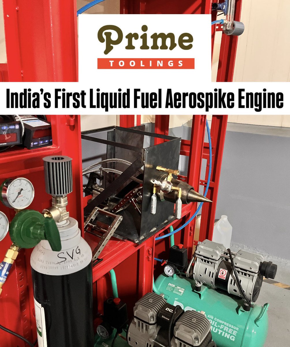 PrimeToolings's tweet image. Prepping up another hot fire test soon ⚡️⚡️⚡️

We upgraded our test rig with enhanced vibration proof dampers &amp;amp; high temperature resistant alloy which is Titanium.

primetoolings.in
#aerospace #india #defense