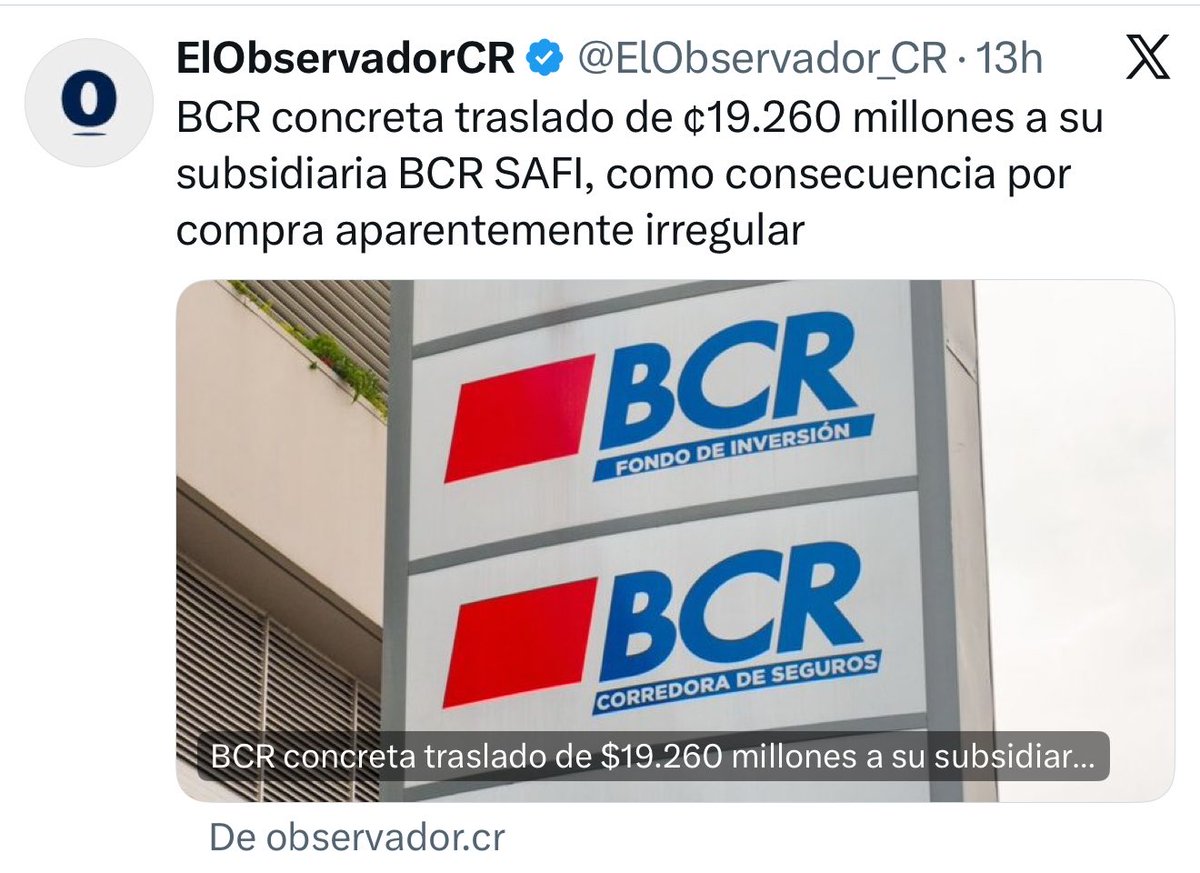 Y los gerentes del BCR que “volvieron a ver para el ciprés” cuando aprobaron semejante vulgaridad de un sobreprecio de $40 millones de dólares… debajo de cual piedra escondidos están????
