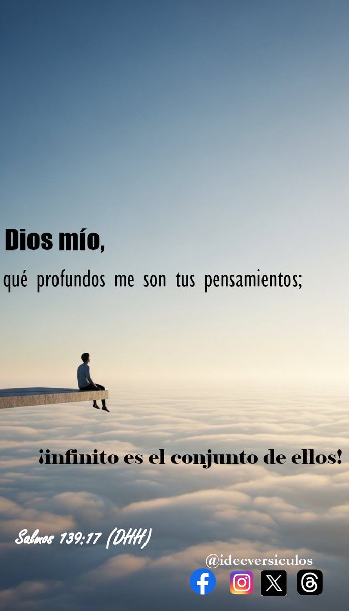 idecversiculos's tweet photo. Oh Dios, qué profundos me son tus pensamientos; ¡infinito es el conjunto de ellos!
Salmos 139:17 (DHH)
#Biblia #PalabradeDios #versiculos #Salmos
#idecversiculos https://t.co/N7rFyGnOMW