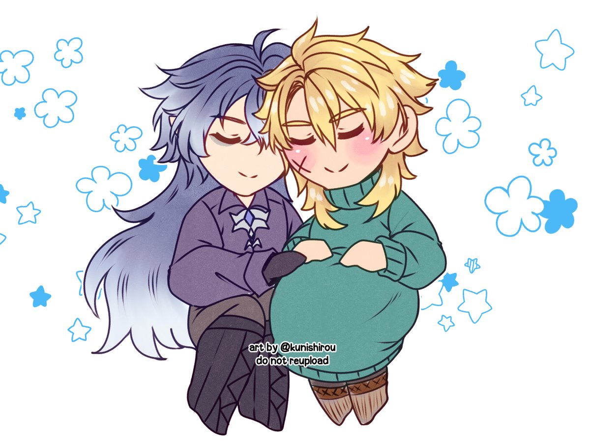 kunishirou's tweet image. #flinsvar (mpreg varka)
waiting for the little one