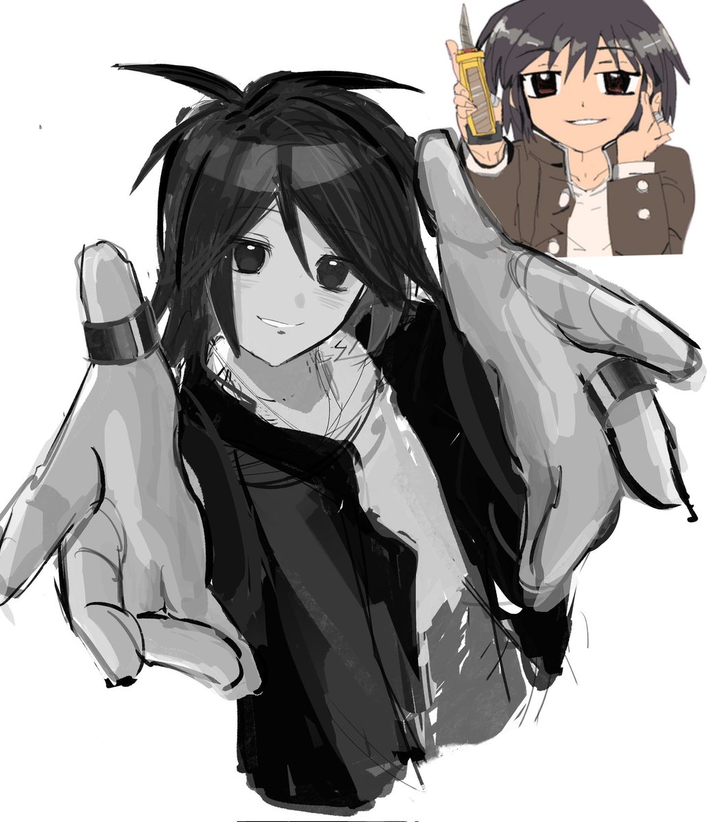 公式の表情メロい。落描き　＃ranfren