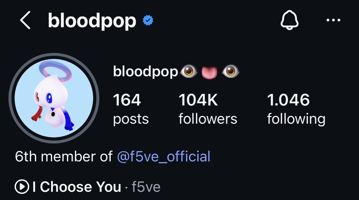 arf5ve's tweet image. 🔥 : @bloodpop in his new Instagram bio:

“6th member of @f5ve_official”

#f5ve #bloodpop #newmusic