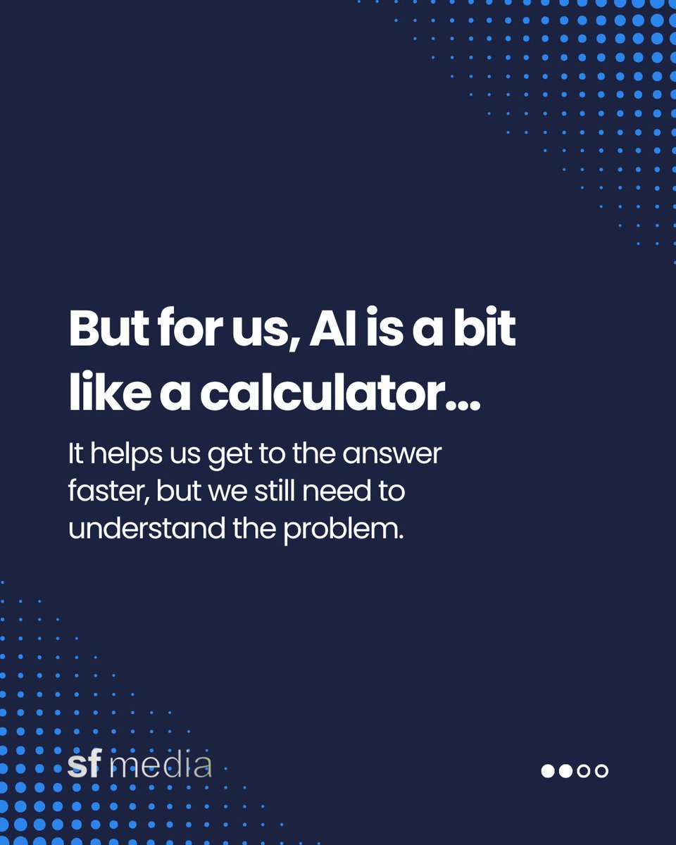 sfmedia's tweet photo. If your plan for rankings and cheaper clicks is AI...

We’re not your agency. https://t.co/NYnCCZpFm9