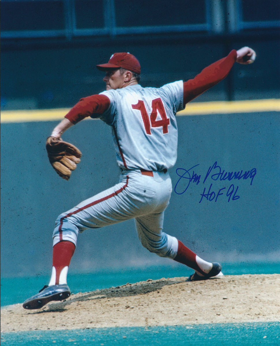 25YearsAgoLive's tweet photo. The Philadelphia Phillies retire #14, which belonged to player and now U.S. Senator Jim Bunning. https://t.co/QppIk4JiRm