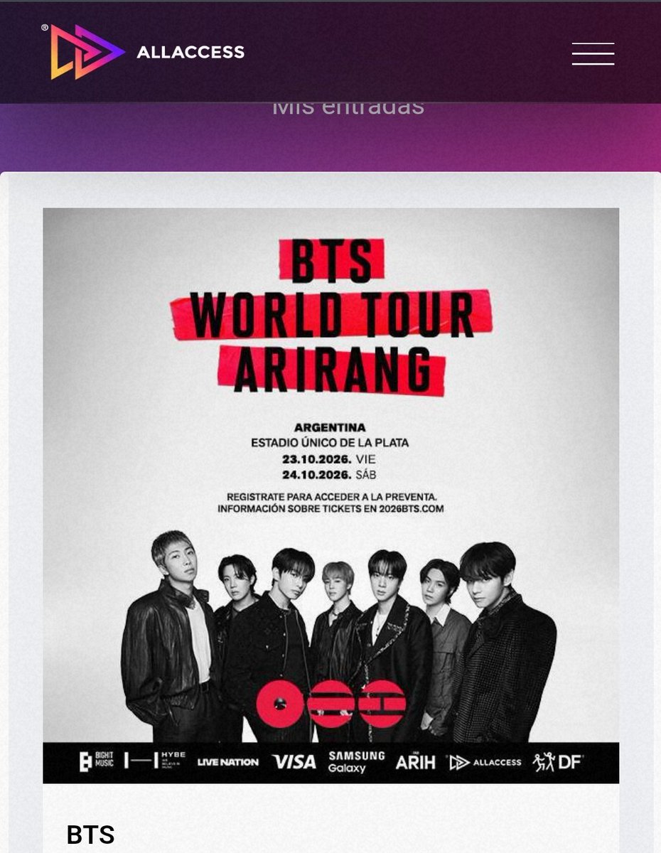 Dam ⊙⊝⊜ ⁷ 🇦🇷 VOY A VER A BTS tweet media