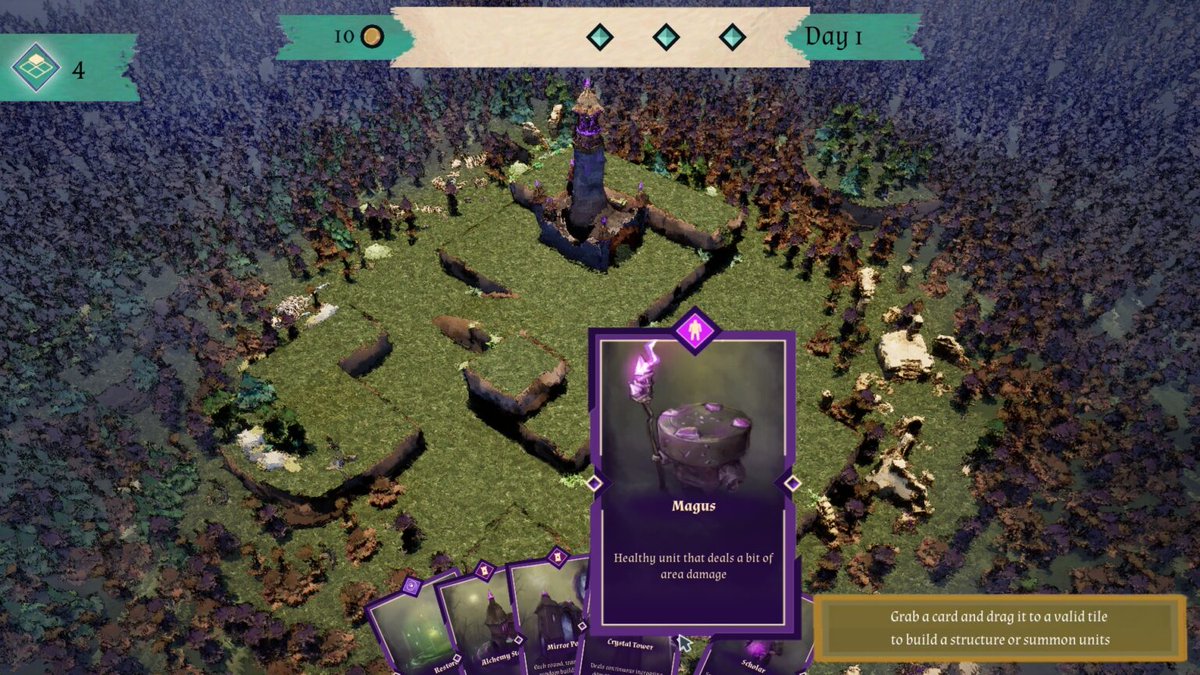 BoxColliderGame's tweet photo. 🔨Day is for building.
⚔️Night is for surviving.

Use the calm of the Anathema Forest to prepare your defenses… before the dangers arrive. https://t.co/1rX2mqwuIJ