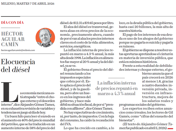 Héctor Aguilar Camín tweet media