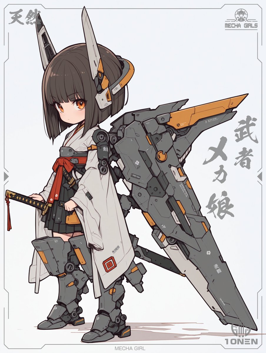 munou_ac's tweet image. 武者メカ娘　参百漆拾捌号機

きょうはあったかいのかなー？