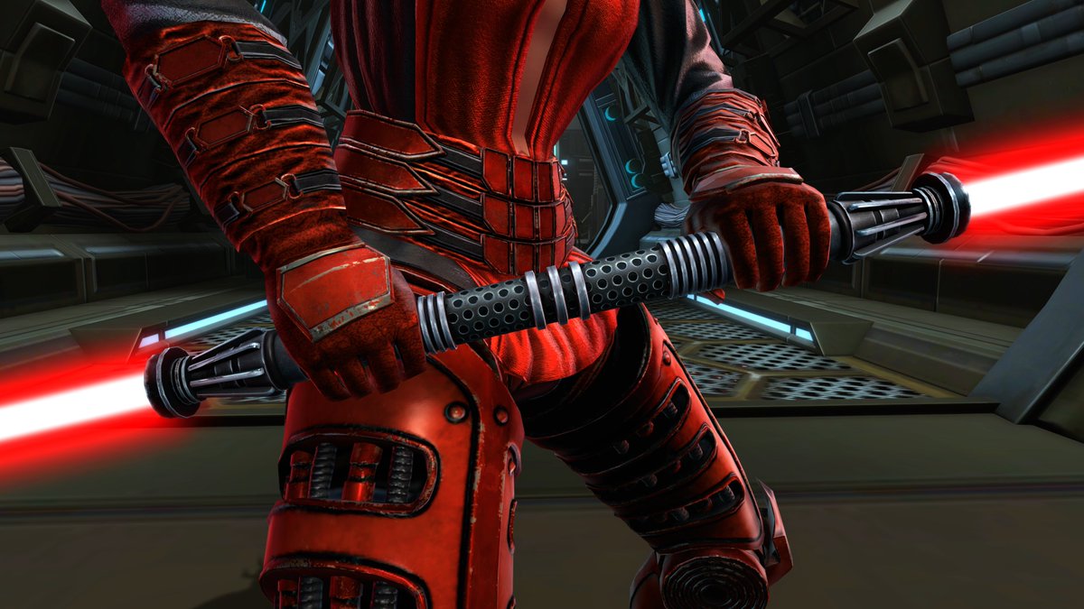 SWTOR's tweet image. The Bionic Overlord Armor and sabers inspired by the series Star Wars: Maul - Shadow Lord are now available on the Cartel Market! #MaulShadowlord swtor.com/info/news/arti…