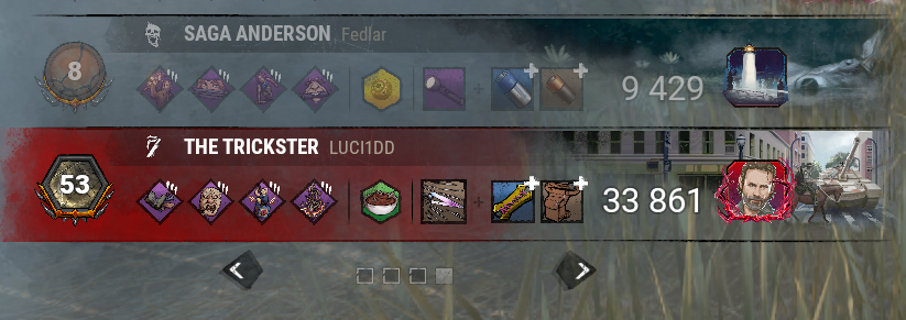 LUCI1DD's tweet image. On today's episode of Survivor players (Trickster's Delusion was the map)