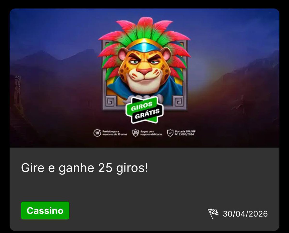 Rodadas grátis e Super Odds tweet media