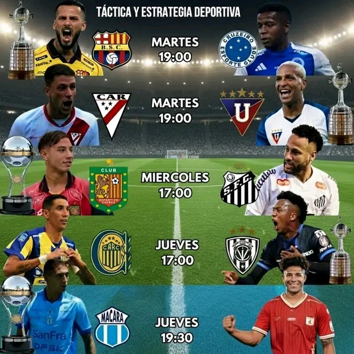 RGRADIO2's tweet photo. Llegó la hora! 🕒⚽ Arranca el sueño continental para los clubes ecuatorianos. De la altura de Quito al calor de Guayaquil y la garra de Cuenca y Ambato; ¡Ecuador quiere las copas ! https://t.co/IFin3BPo8n