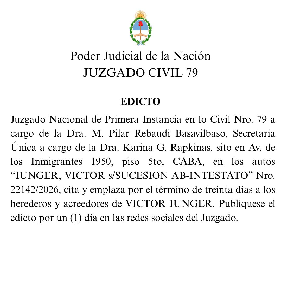 jncivil_79's tweet photo. Te compartimos citación de edicto sucesorio https://t.co/2oAQp8ylt4