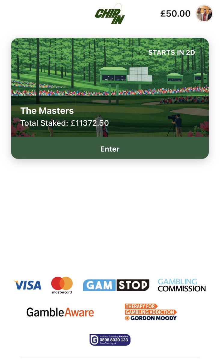 Patch4dham's tweet photo. Total masters pool up to 11k 
18+ https://t.co/EyFdSeXLMD

Download chip in on IOS or android to join. https://t.co/z0z1vd36cW