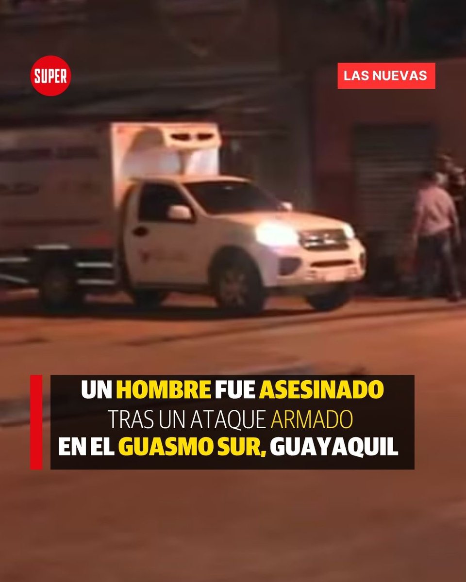 #LasNuevas | Un hombre de aproximadamente 30 años fue asesinado la noche del lunes 6 de abril en la cooperativa Unión de Bananeros, en el Guasmo Sur de Guayaquil. El hecho se registró cerca de las 20:30, cuando sujetos que se movilizaban en motocicleta dispararon en su contra.