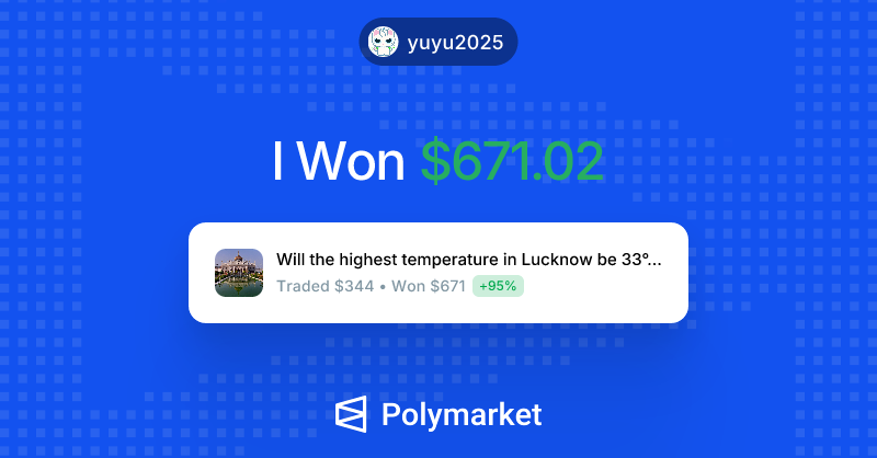 yuyu（weather trader） tweet media