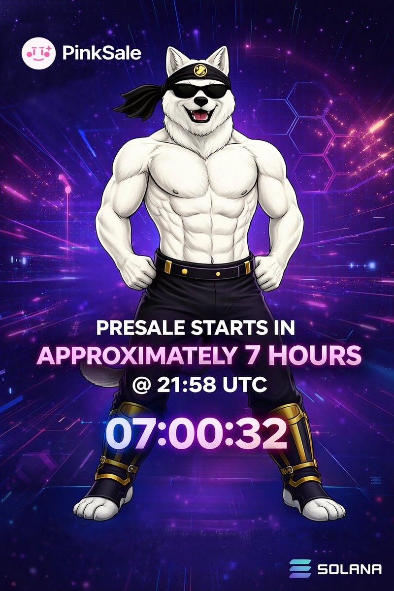 Good Morning $Hakita Community,

We’re just 7 hours away from presale going LIVE! 🚀

pinksale.finance/solana/launchp…

#memecoin   #100xgem   <a href="/HakitaToken/">Hakita</a> <a href="/pinkecosystem/">PinkSale (Pink Ecosystem)</a> 🚀