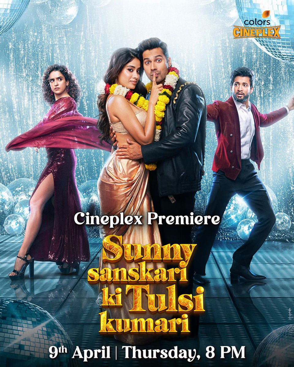 Colors_Cineplex's tweet photo. It's time to get sanskari in love 💕😌

27th February raat 8 baje dekhiye #SunnySanskariKiTulsiKumari ka #CineplexPremiere sirf Colors Cineplex par 📺 

@Varun_dvn  @thejaanhvi #RohitSaraf @sanyamalhotra07 

#SunnySanskariKiTulsiKumari #ColorsCineplex https://t.co/5vFjpn9h5Z