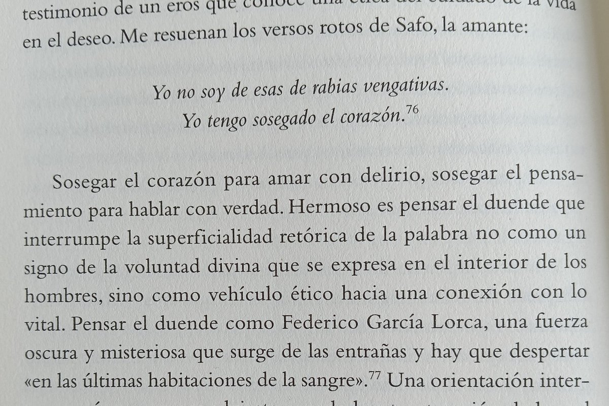 Sara Torres, "El pensamiento erótico"
