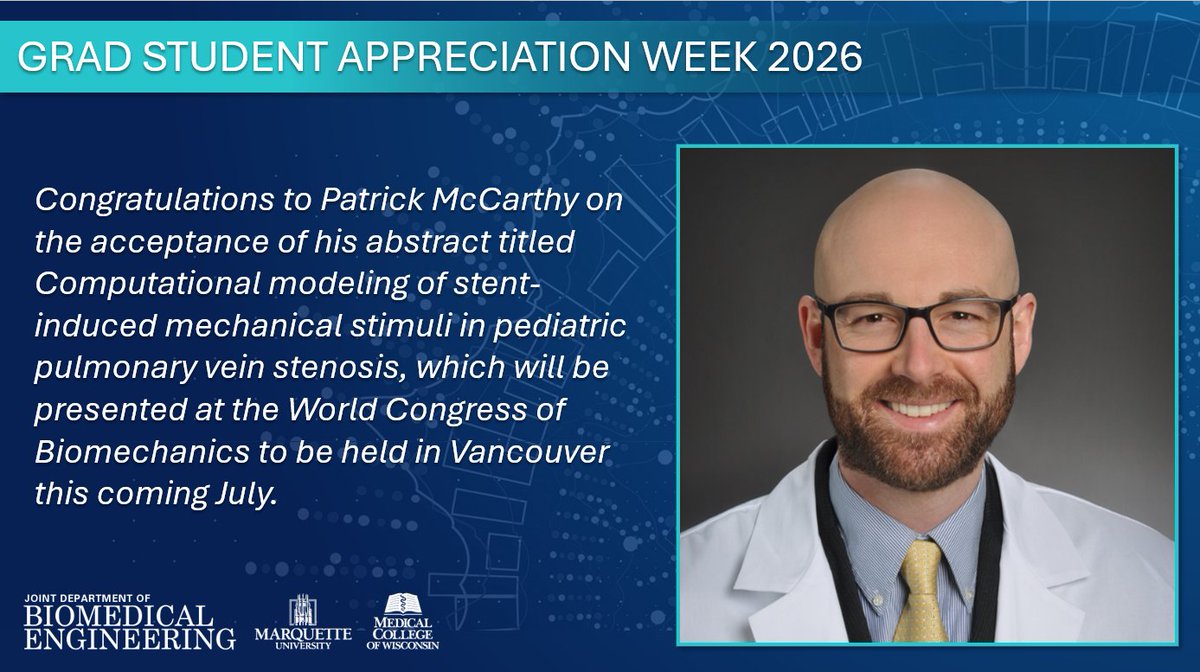 MU_MCW_BME's tweet image. Celebrating our #GradStudents today and every day! #GradStudentAppreciationWeek26