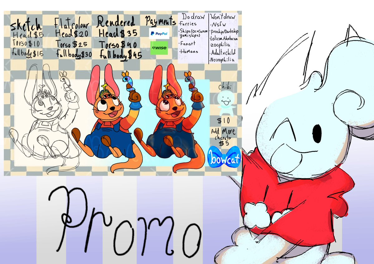 bowcat (comms open!) tweet media