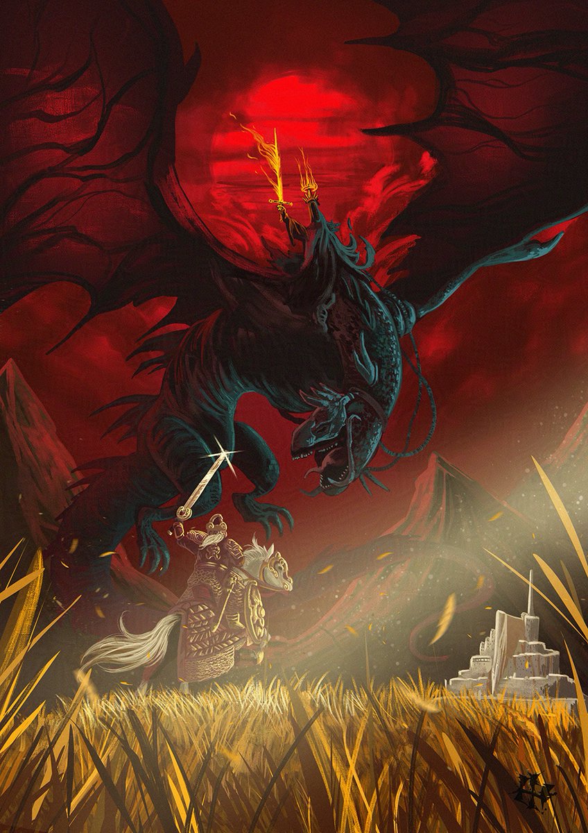 Ivan_Asorath's tweet photo. A sword day, a red day! A bit late from Tolkien day but didn't want to rush it. Hope you like it! #Lotr #Withcking #Theaoden #Rohan #Returnoftheking https://t.co/K8Z3wrvwmz