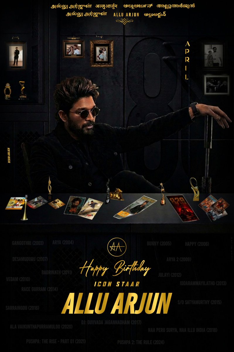 AbilashKp77's tweet photo. Here it is...🌋

PAN INDIA SENSATION...
PRIDE Of INDIAN CINEMA...
ICON STAR @alluarjun Birthday CDP!🌟🐐

#AlluArjunBirthdayCDP #HappyBirthdayAlluArjun https://t.co/geblZDrS9a