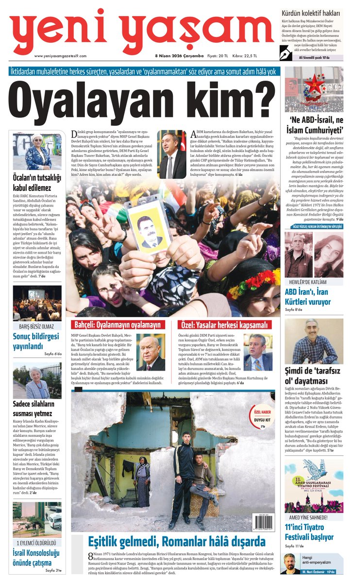 'Oyalayan kim?' manşetiyle yayındayız