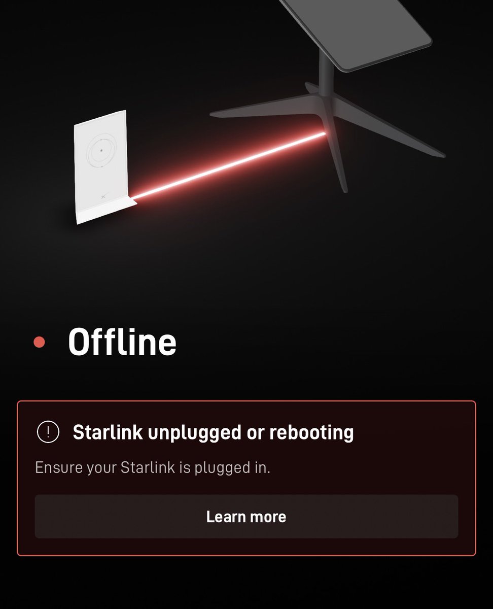 Roland_OE's tweet photo. @Starlink why is it showing this? https://t.co/CIuwzmwSFo