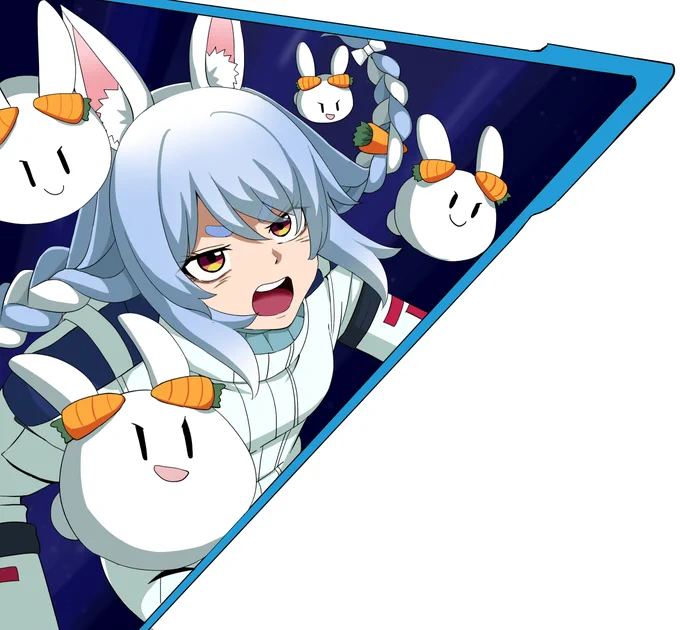 Zガンダム×ぺこーら 覚醒カットイン風 #ぺこらーと