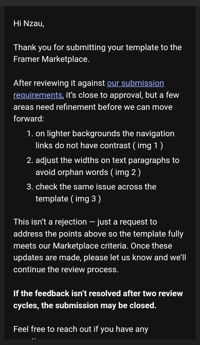 Less than 2 hours after tagging the <a href="/framer/">Framer</a> team regarding my second template, I got feedback and it is positive.

Get ready for another free template y'all.