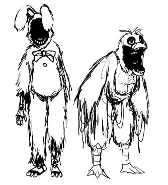 TheRealMemas's tweet photo. They are pretty old, 𝘸𝘪𝘵𝘩𝘦𝘳𝘦𝘥, even. 

#art #sketch #fnaf #fnaffanart https://t.co/Ruuz4dr1TL
