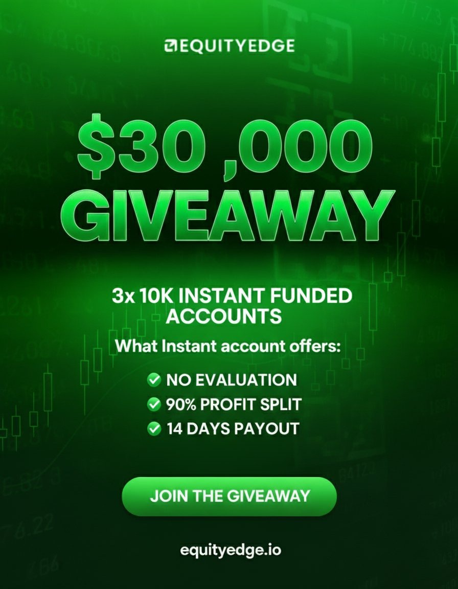 🎁 Giveaway Time 🎁

1- Follow <a href="/EquityEdgeUK/">Equity Edge</a> <a href="/EquitySpace1/">Prop Trader</a> <a href="/HabibAhmard/">Habeeb 😎☠️</a>  

2- Like &amp; Repost 

3- Like &amp; Repost Quoted Post

4- Tag friends 

End in ⏳72 Hours