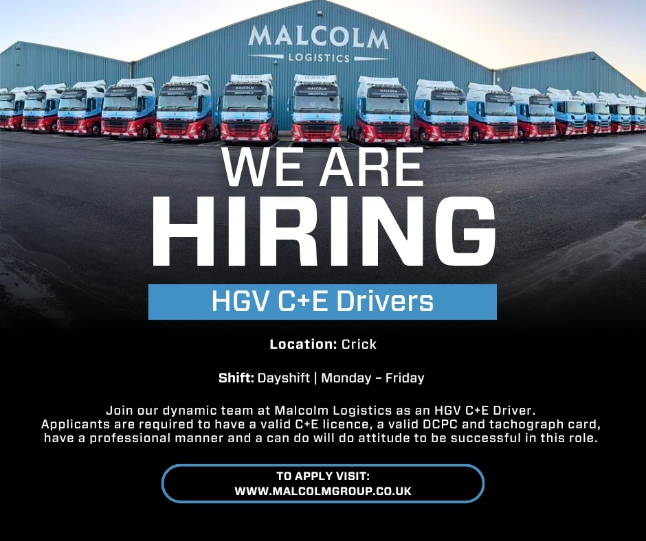 MalcolmGroup's tweet image. NEW VACANCY!

To apply visit: malcolmgroup.co.uk/careers/hgv-cp…

#WeAreHiring #TheMalcolmGroup #MalcolmLogistics #Recruitment #HGVDrivers