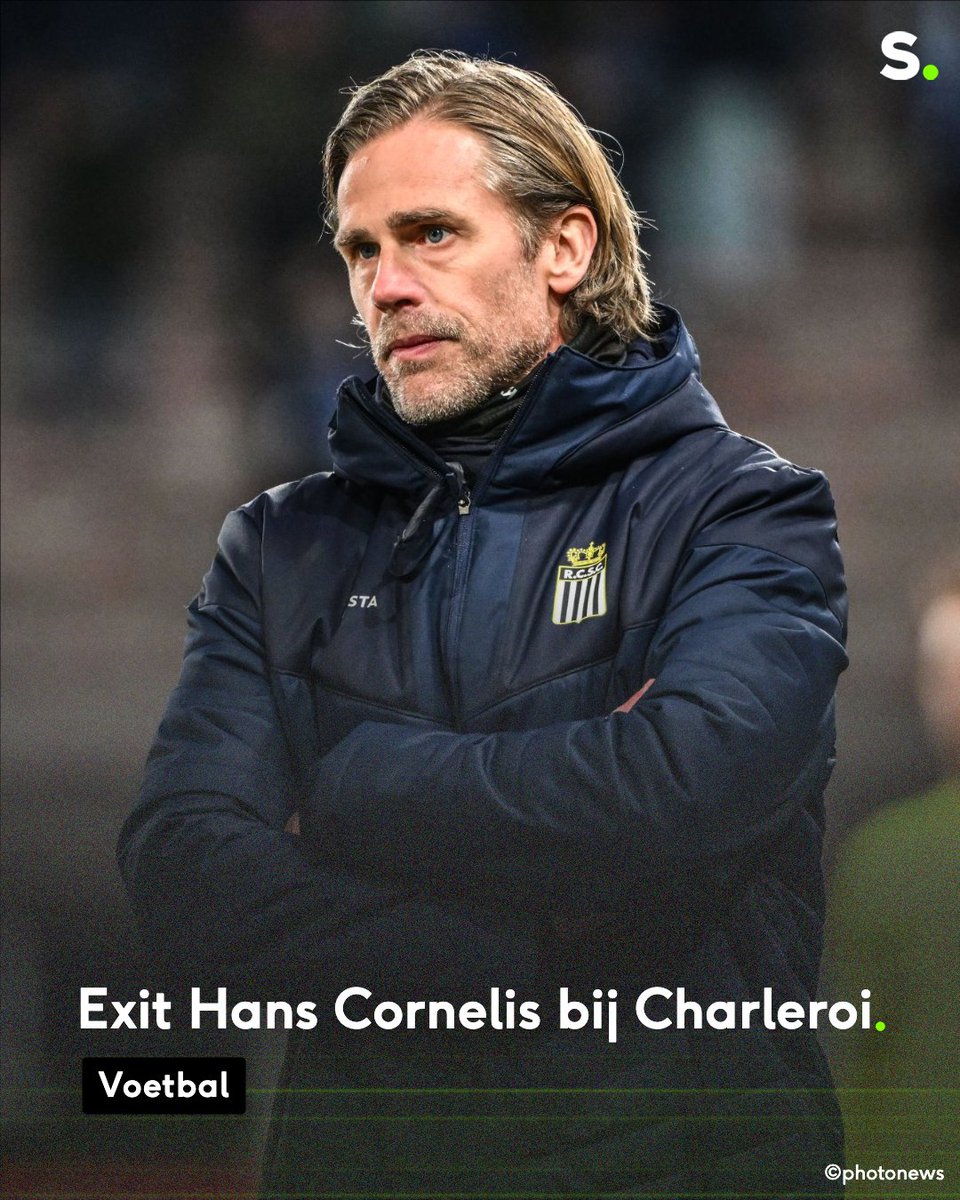 sporza's tweet image. De nederlaag tegen Westerlo in de Europe Play-offs was de druppel: Charleroi zet trainer Hans Cornelis op straat. #JPL #Voetbal

sporza.be/nl/2026/04/07/…