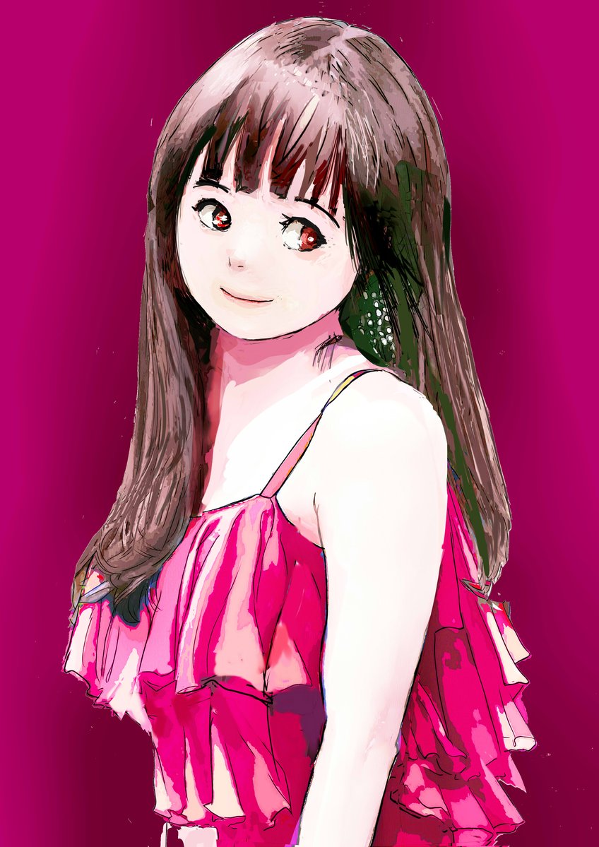 ひらひら　明るさ少しいじって2種 | SAI60 #pixiv pixiv.net/artworks/14327… 
＃イラスト練習中＃絵描きさんと繋がりたい
手直しx2