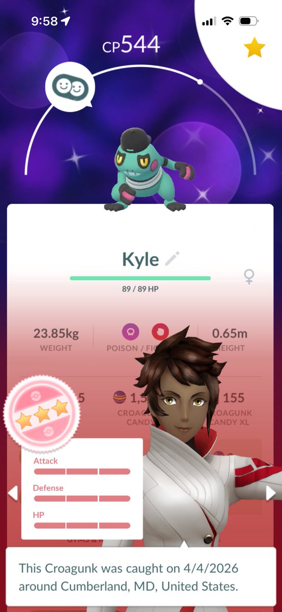 IWertzy21's tweet image. I meant to post this over the weekend but  I got this little guy my first raid!!!!💚 #pokemongo