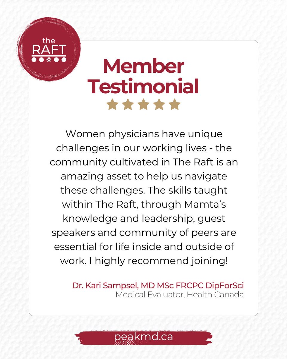 PEAKMD's tweet image. Looking to expand your professional circle and find a supportive community? 🌟 Join the Raft and experience a remarkable journey of connection and growth.
cstu.io/542a3c

#JoinTheRaft #ProfessionalGrowth #Networking #WomenInMedicine