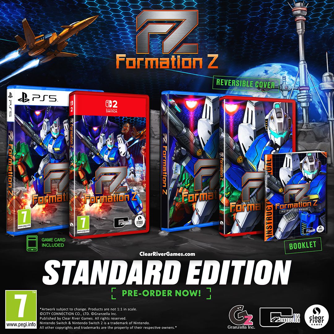 clearrivergames's tweet image. Manage your fuel to achieve aerial dominance or smash your foes from the ground! 

You’ll need win the fight in the air and on land to succeed! 

FZ: Formation Z

Coming to Switch 2, PS5 and Xbox digital.

#FormationZ #Shmup