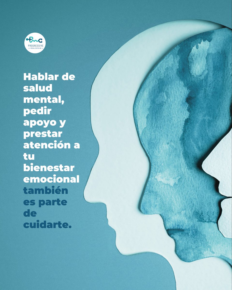 pmceninc's tweet photo. La salud mental también es salud.🩵

Escucharte, pedir ayuda y cuidar tu salud mental también es parte de vivir mejor. No lo dejes para después. Tu bienestar lo es todo. 🧠

#DíaMundialDeLaSalud #SaludMental #BienestarIntegral #progressivemedicalcenter #terapiabilingüe https://t.co/JLBGiKiB5t