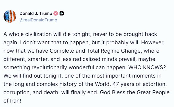 AlexCReports's tweet photo. BREAKING: Trump warns.. ... https://t.co/boTqGml9EJ