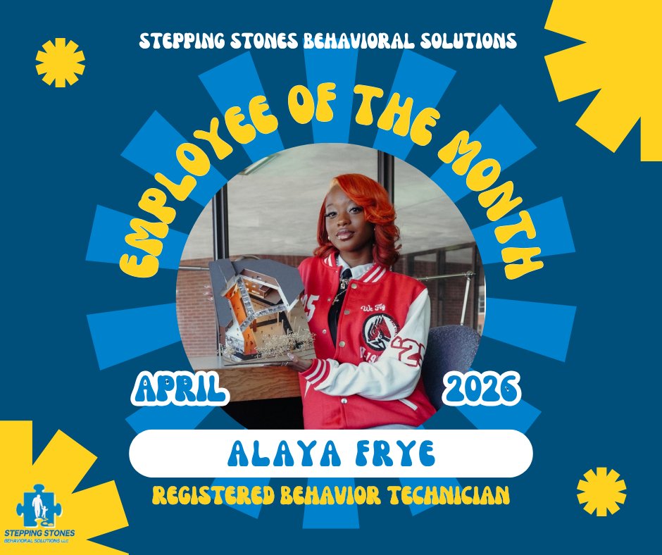 ssbs_aba's tweet photo. 🌟 April Employee of the Month: Alaya 🌟

In just 4 months, Alaya has made a strong impact through her hard work, positivity, and dedication to helping her clients make meaningful progress daily.

#RBTofTheMonth #TeamSpotlight #ABA #SteppingStones #Growth #DowntownClinic #SSBS https://t.co/tSPQI6uiWs