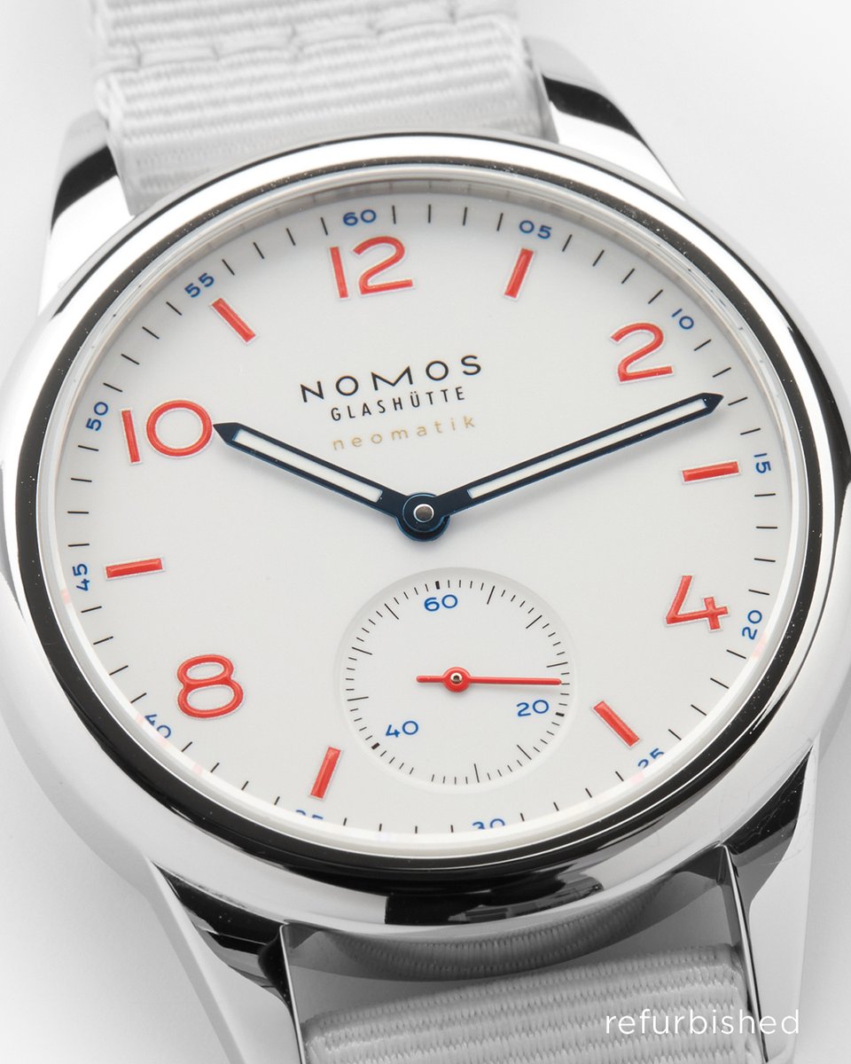 nomosglashuette's tweet image. The #NOMOS Store offers all #watches from our current collection, as well as limited editions and discontinued models. Such as #Club neomatik siren white, shown here.

Discover more rare finds for your watch collection: nomos-glashuette.com/store/refurbis….