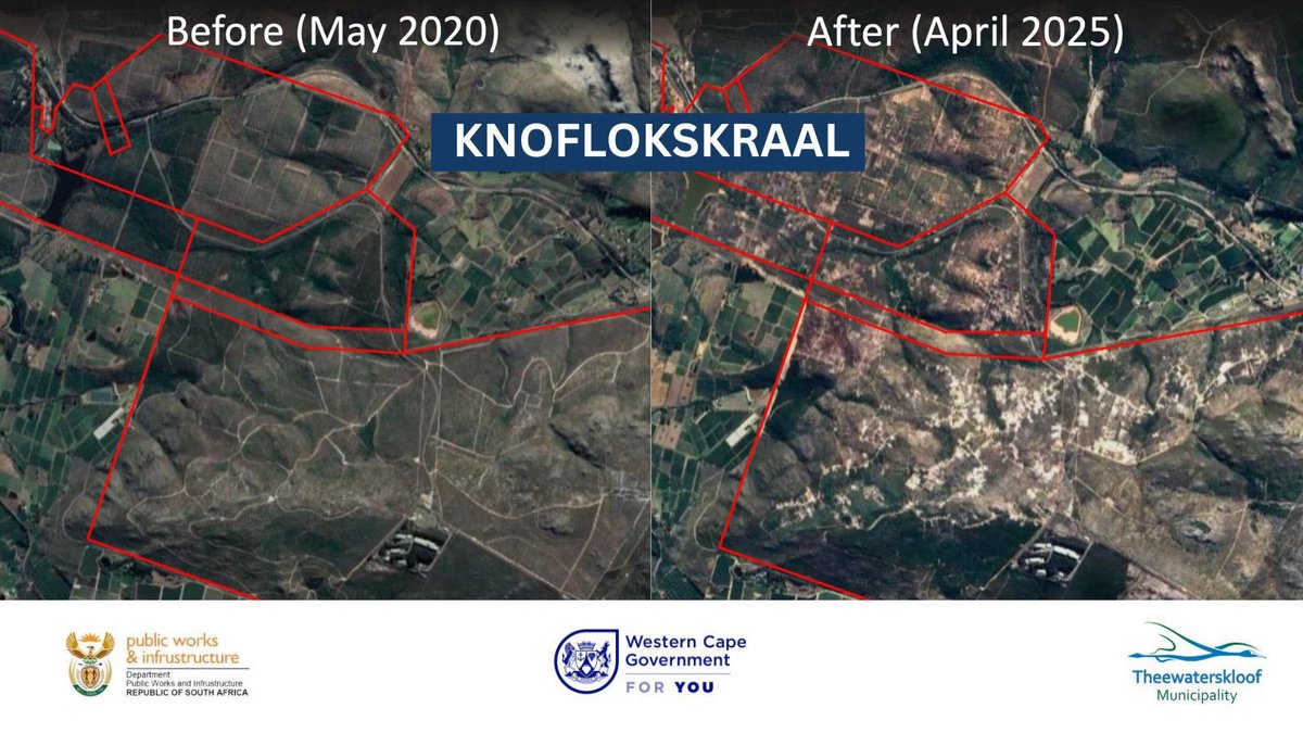 [ Knoflokskraal Satellite Map] In 2020, the Knoflokskraal land was ...