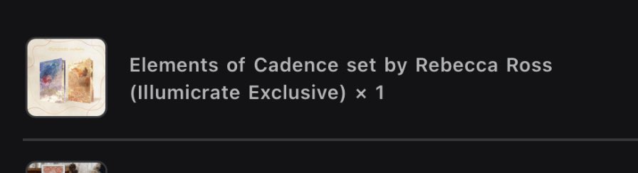 luneillei's tweet image. good night to me and my elements of cadence illumicrate set